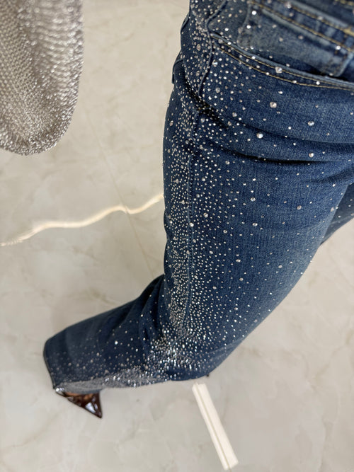 Strass Blue Jeans