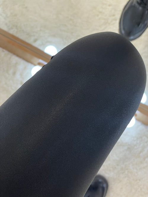 Push-Up Μαύρο Δερμάτινο Κολάν