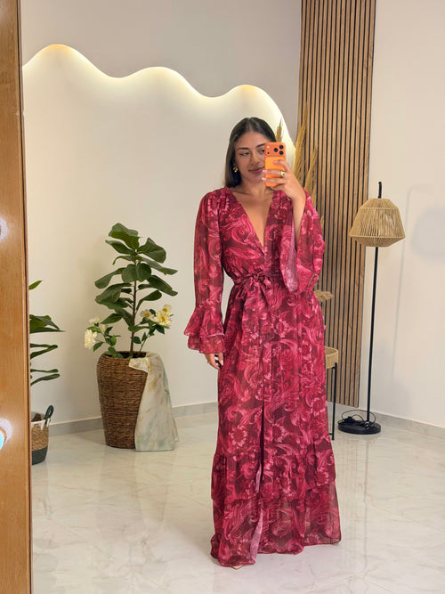 Kallia Dress Cherry
