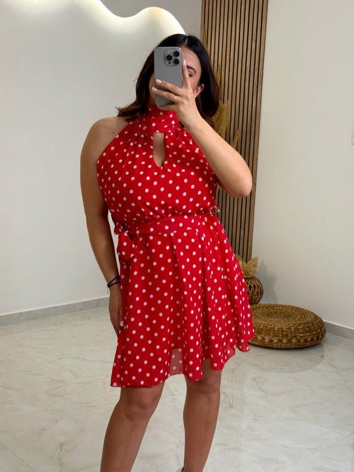 Doretta Dress Red