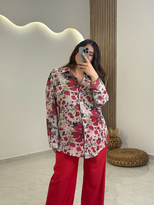 Floria Πουκάμισο Red