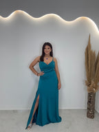Zozefin Dress Πετρόλ