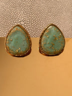 Gold Mint Earrings