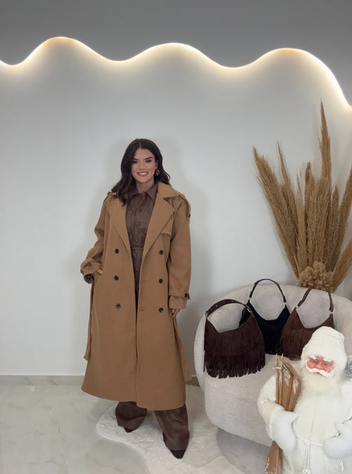 Reina Παλτό Κάμελ