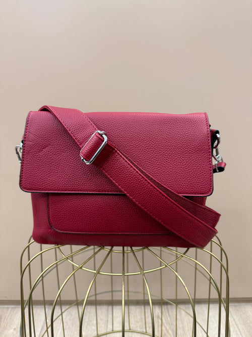 Sara Χιαστί Τσαντάκι Wine Red