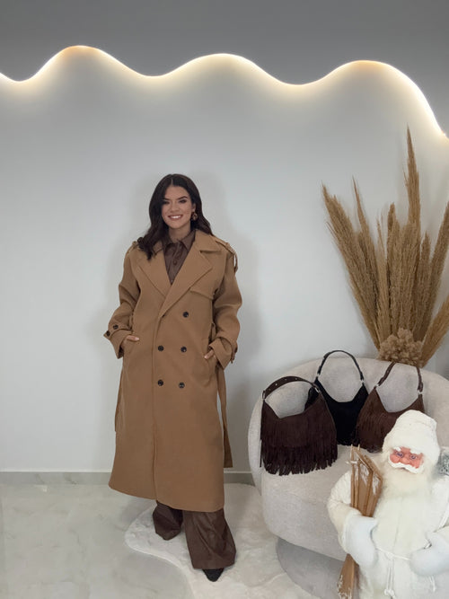 Reina Παλτό Κάμελ