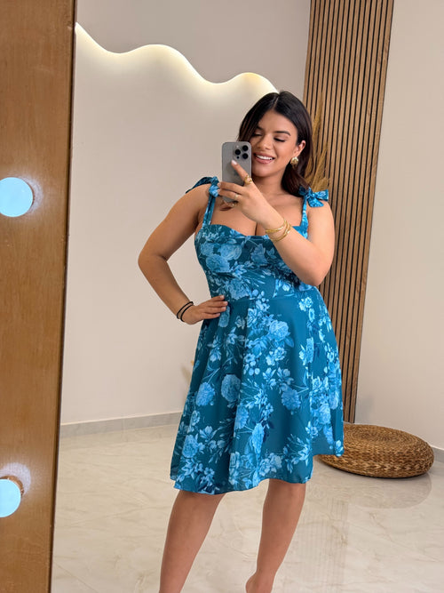 Fay Dress Πετρόλ