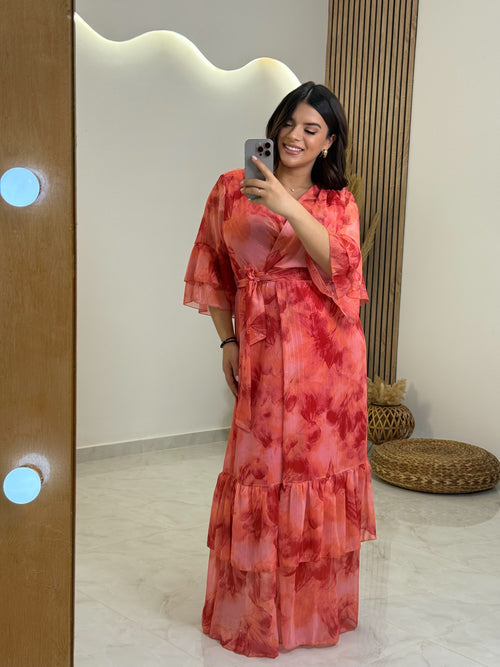 Adele Dress Κοραλί