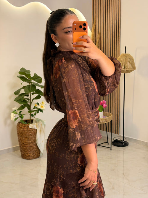 Zenilda Dress Chocolate