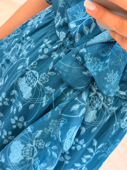 Emily Dress Πετρόλ