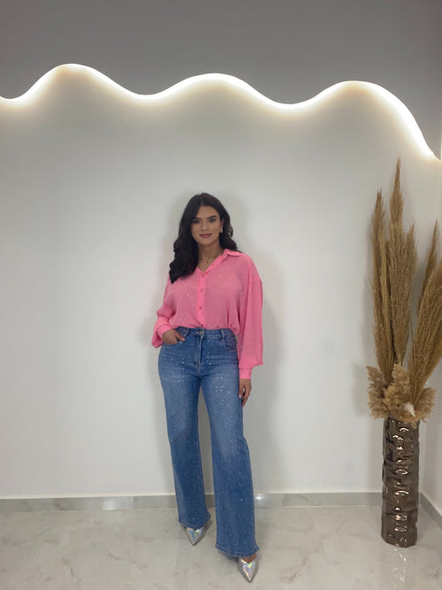 Strass Blue Jeans