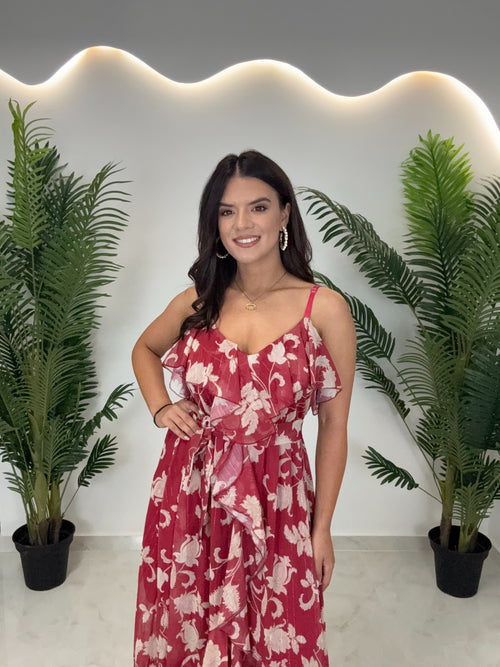 Regina Dress Red