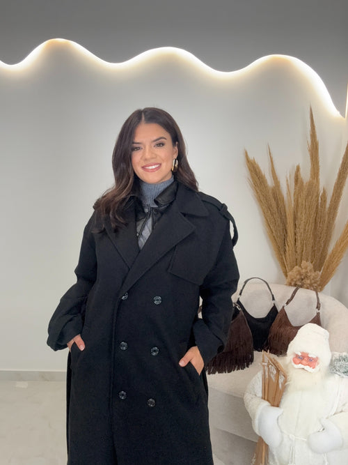 Reina Παλτό Μαύρο