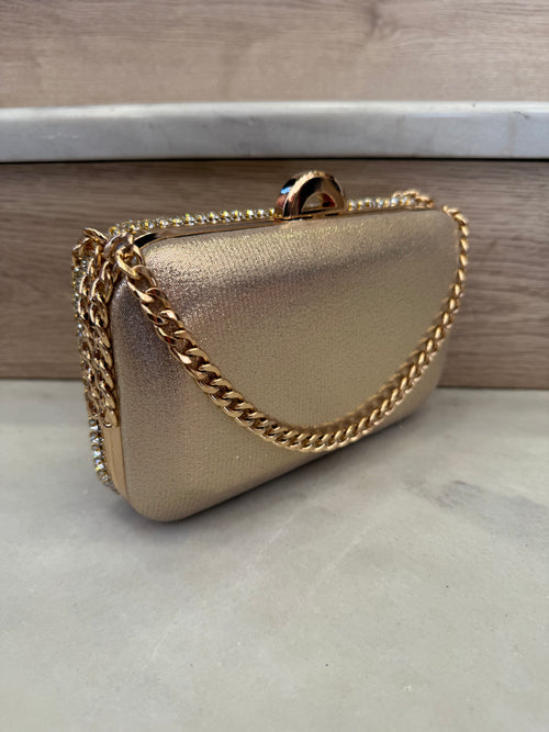 Full Glam Clutch Gold