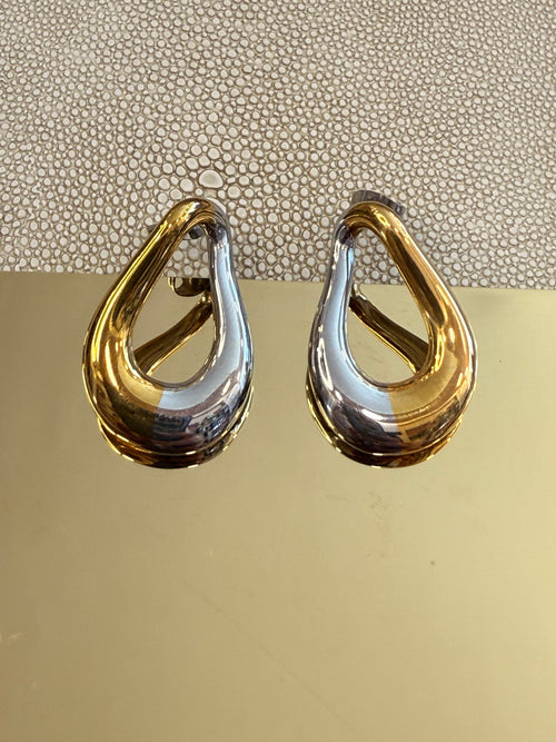 Silver-Gold Earrings