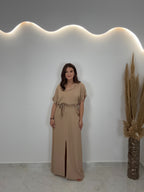 Valia Dress Μπεζ