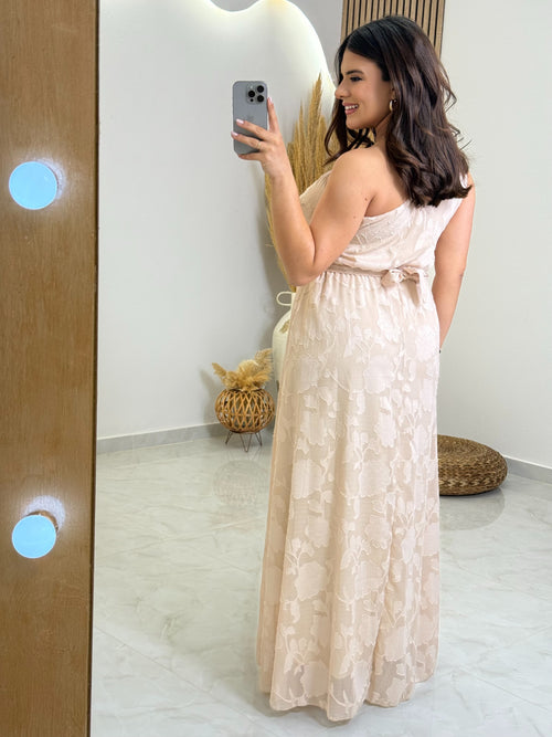 Veronica Dress Beige