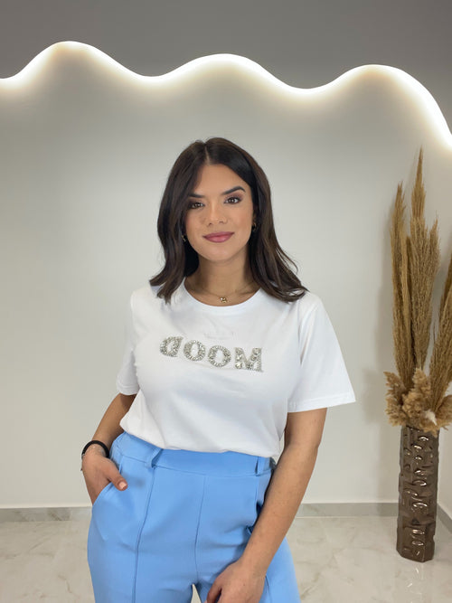 T-shirt Mood White