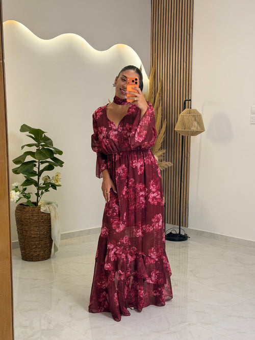 Lidia Dress Cherry