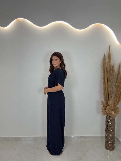 Valia Dress Navy Blue