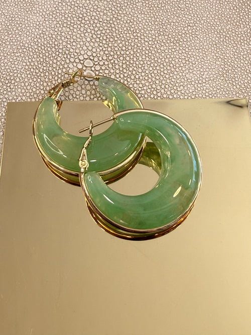 Mint Gold Earrings