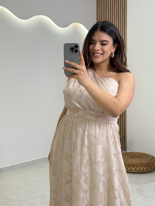 Veronica Dress Beige