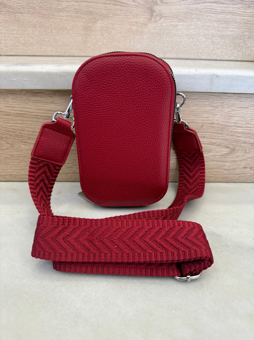 Χιαστί τσαντάκι Μπορντώ