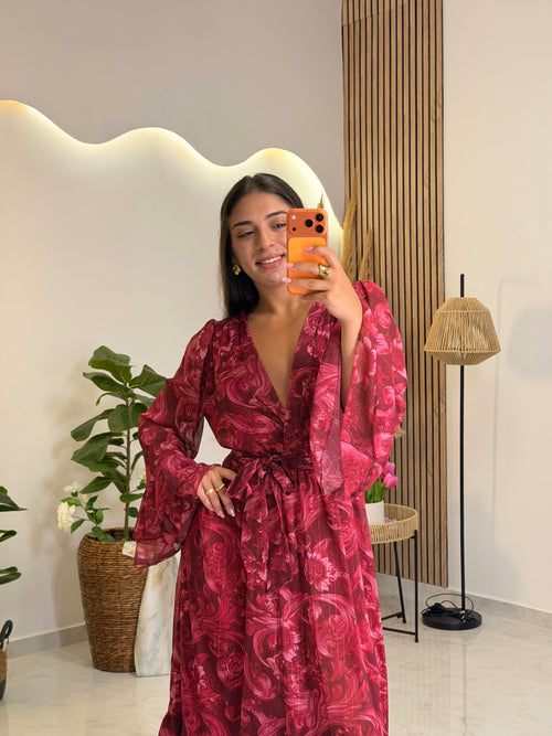Kallia Dress Cherry