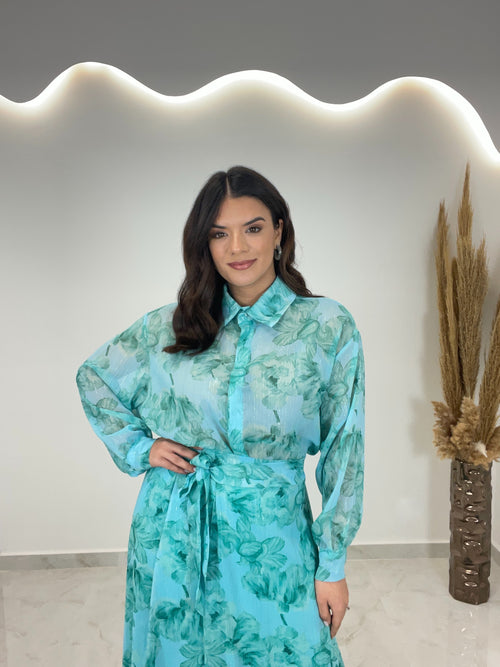 Amanda Set Aqua Green