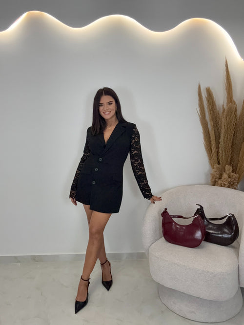 Layla Ολόσωμο Σορτς Μαύρο