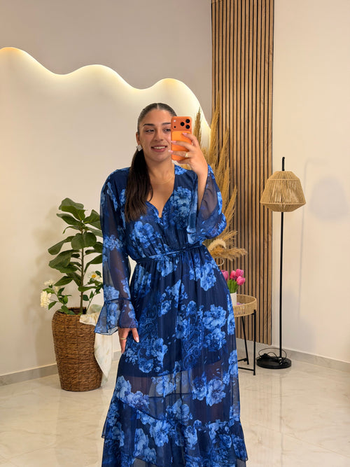 Lidia Dress Blue
