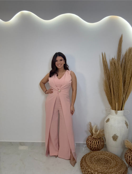 Evelin Ολόσωμη Φόρμα Rose Nude