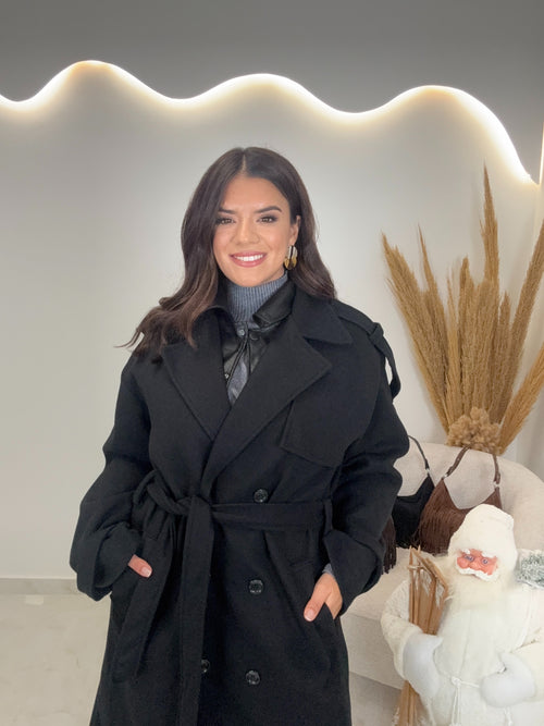 Reina Παλτό Μαύρο