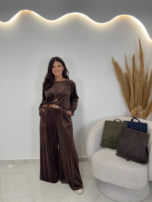 Triple Velvet Set Chocolate