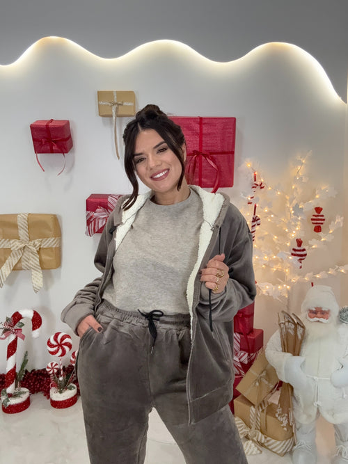 Velvet Fleece Set Grey