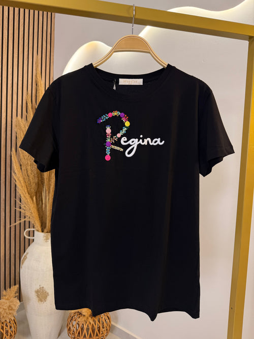 T-Shirt Strass Regina Black