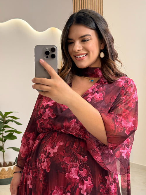 Lina Dress Cherry