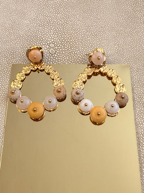 Gold Nude Earrings