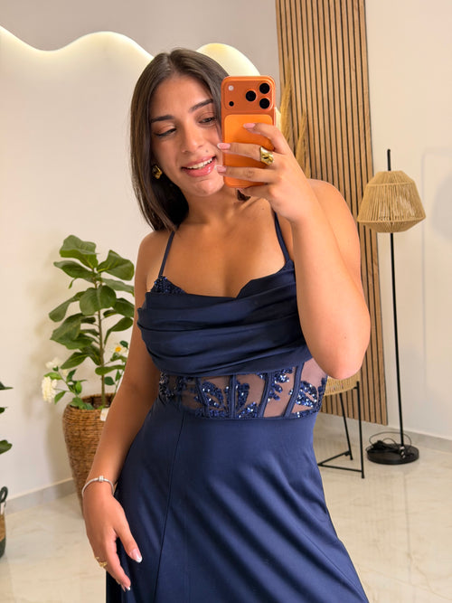 Erietta Dress Blue