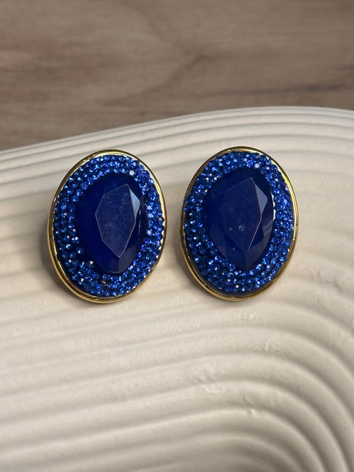 Strass Blue Earrings