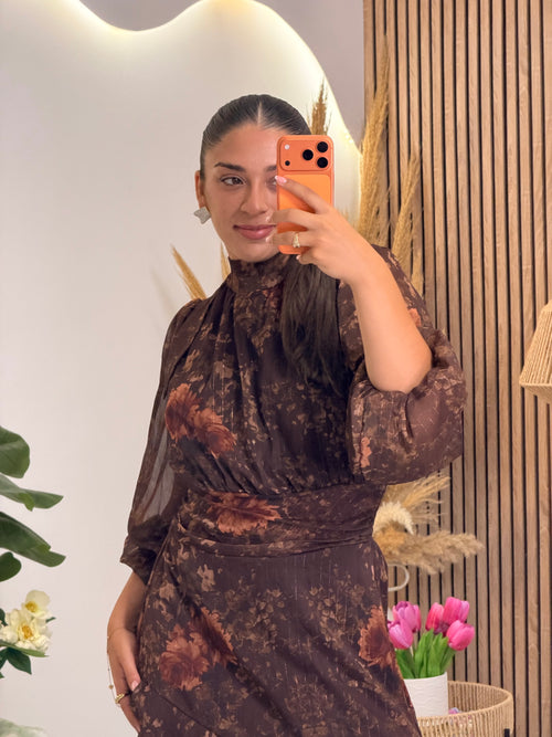 Zenilda Dress Chocolate
