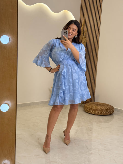 Klelia Dress Γαλάζιο
