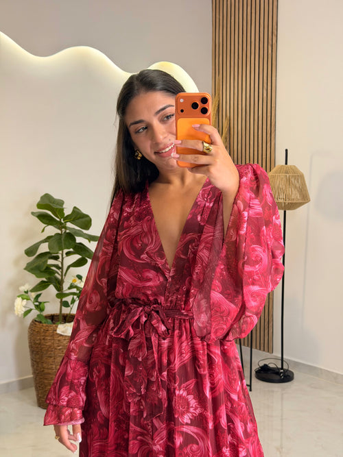 Kallia Dress Cherry