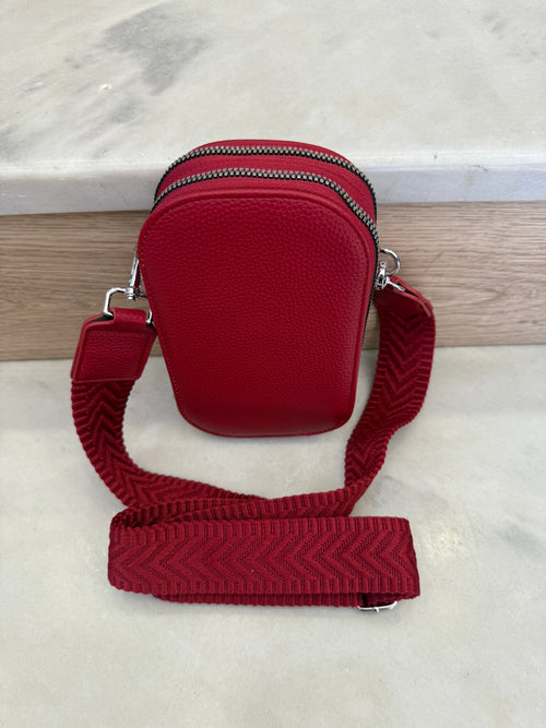 Χιαστί τσαντάκι Μπορντώ