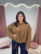 Margot Castor Bomber Jacket Coffee