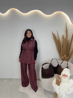 Reina Set Δερματίνη Μπορντώ