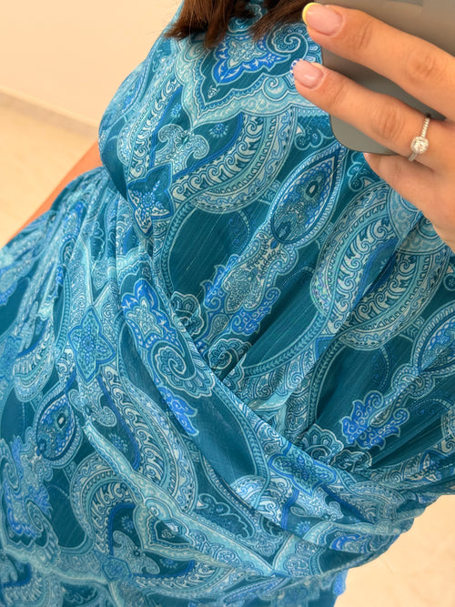 Anny Dress Πετρόλ