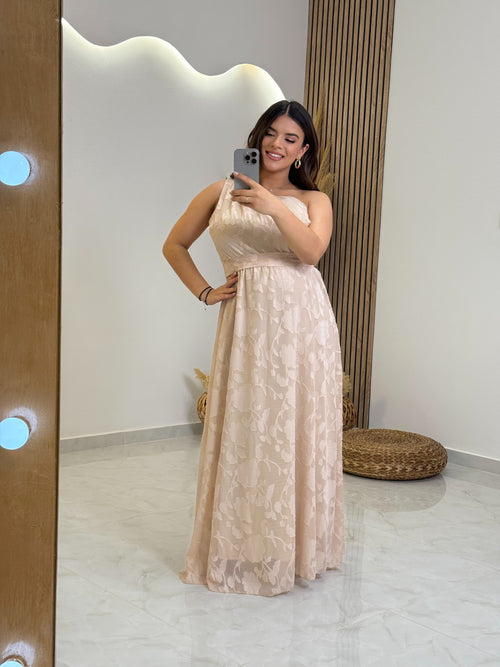 Veronica Dress Beige