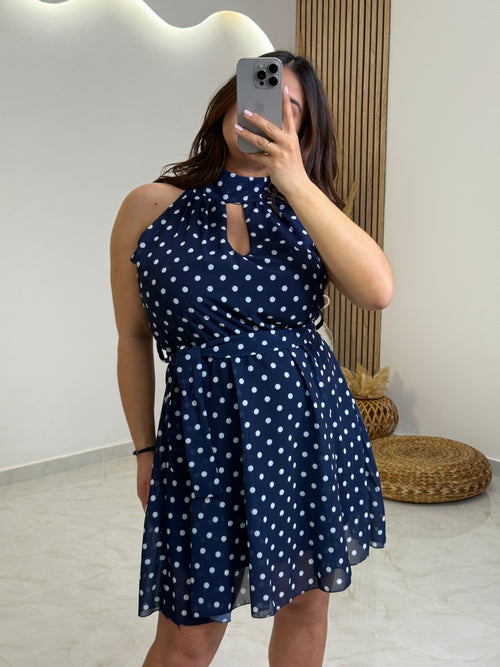 Doretta Dress Navy Blue