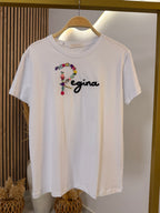 T-Shirt Strass Regina White